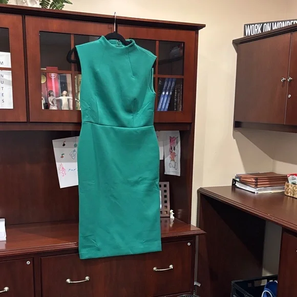 Ann Taylor Teal Midi Dress - Picture 1 of 2